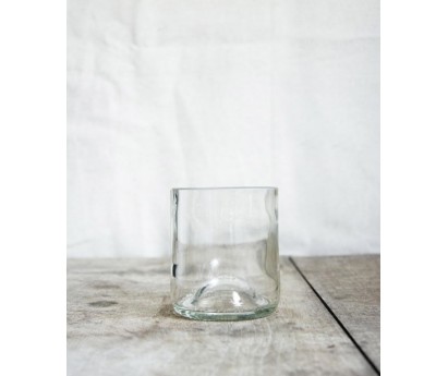 Coffret verre humoristique + décapsuleur ''Sous pression'' - ø 8.5 x H 16  cm - Transparent
